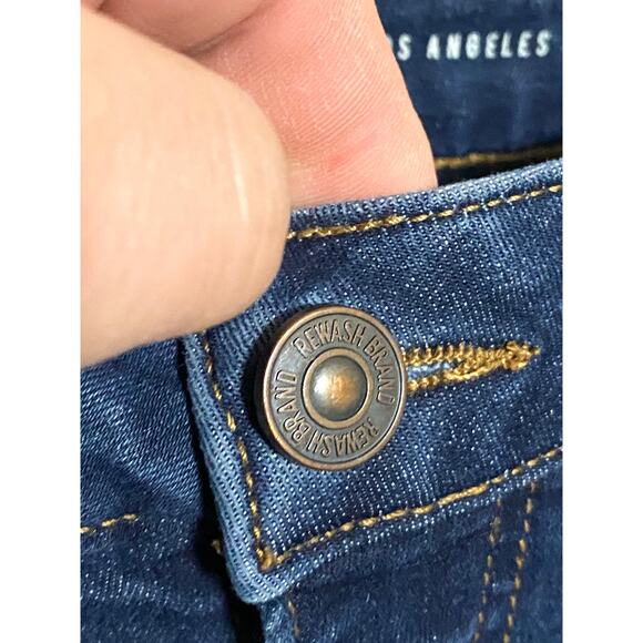 New York Rewash Brand Jeans Dark Wash Distressed Ripped Womens Juniors 9 / 29 - Picture 5 of 9